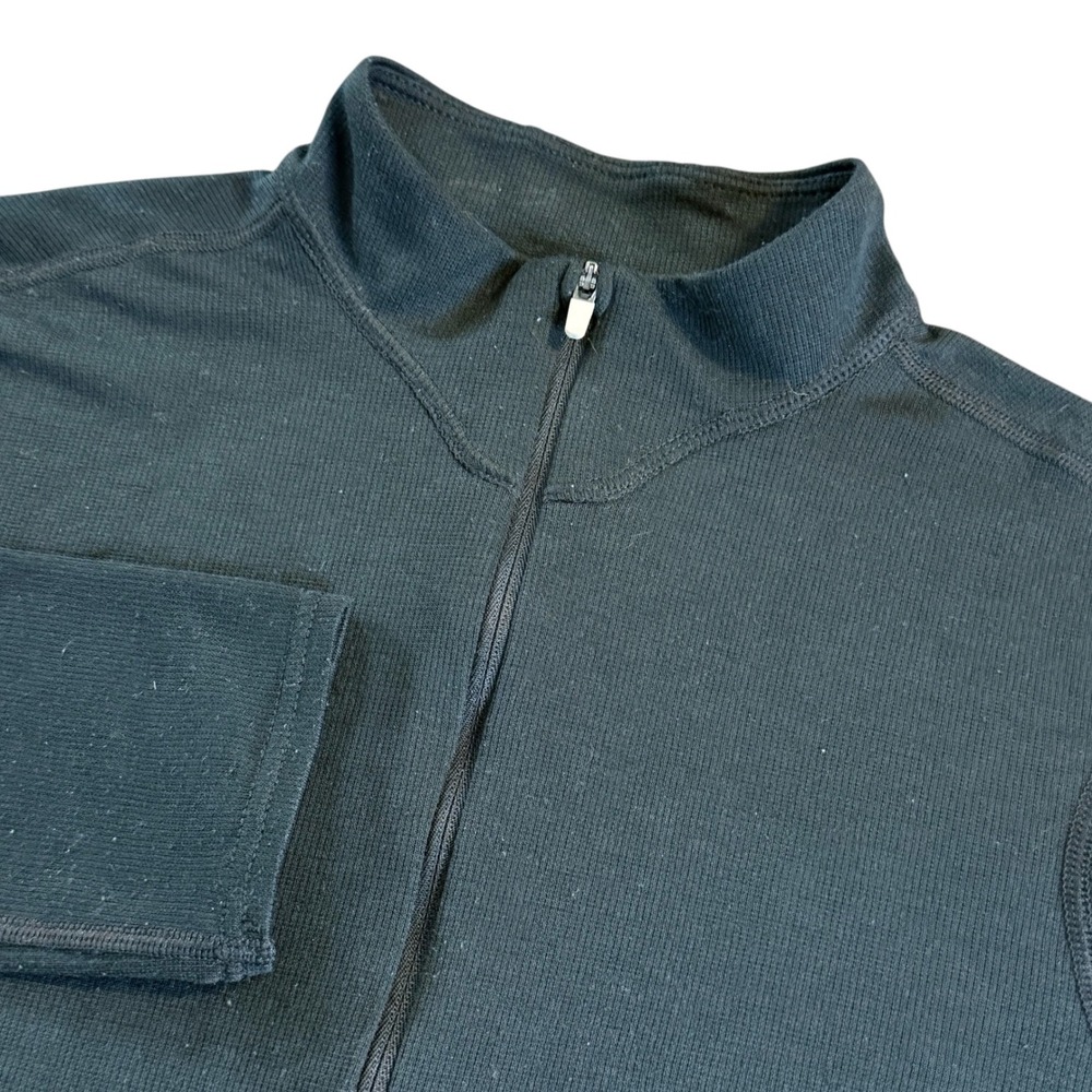 Patagonia Capilene 2 Lightweight Polartec 1/3 Zip Base Layer Black Womens Small